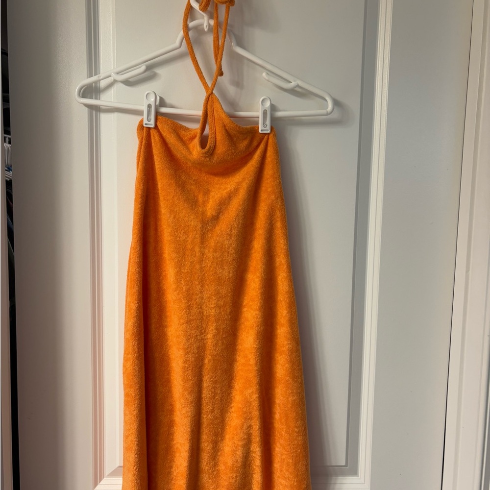 Hollister Orange Halter Dress